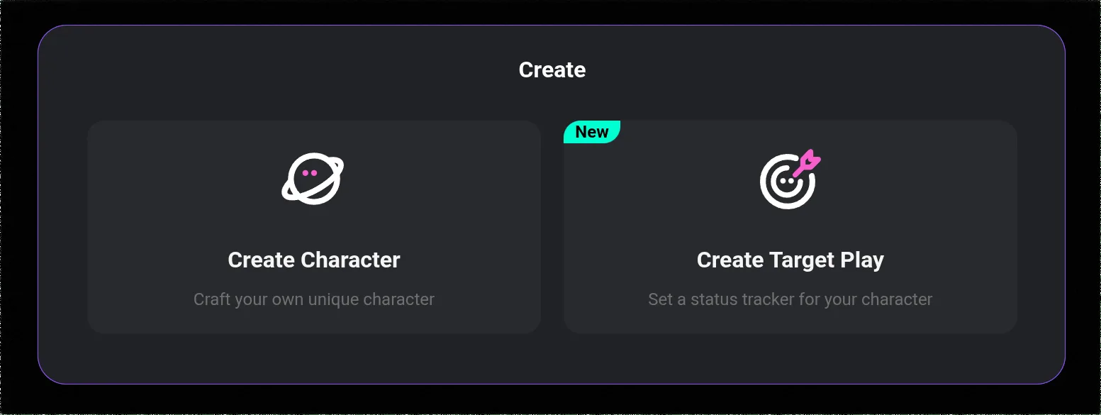 Step 1: Access Character Creation